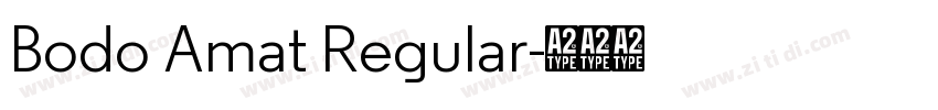 Bodo Amat Regular字体转换